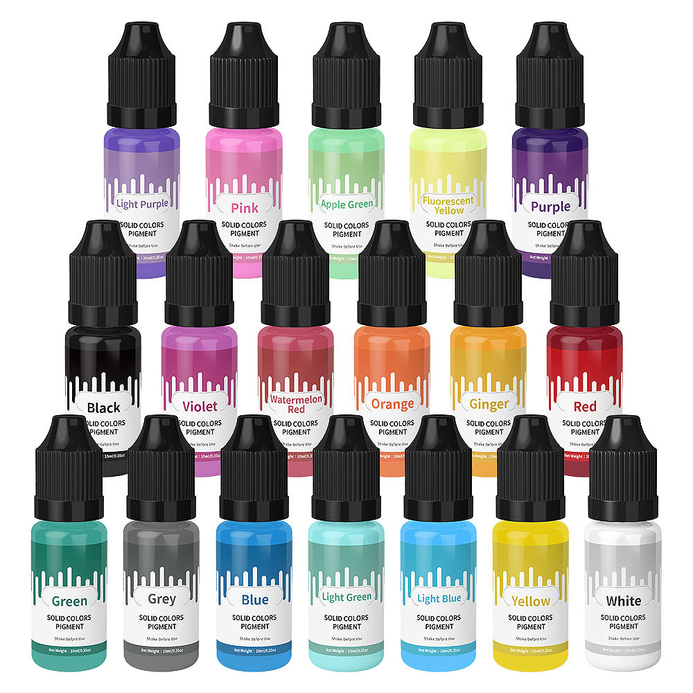 Resin Jewelry Kit - 18 colores 10ml Macaron Color Pastel