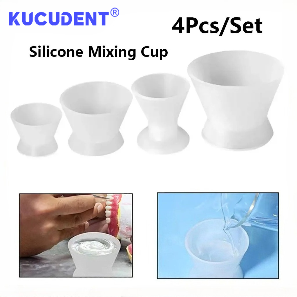 Mixing Cup Silicone - 4 unidades/paquete. Vaso de silicona para