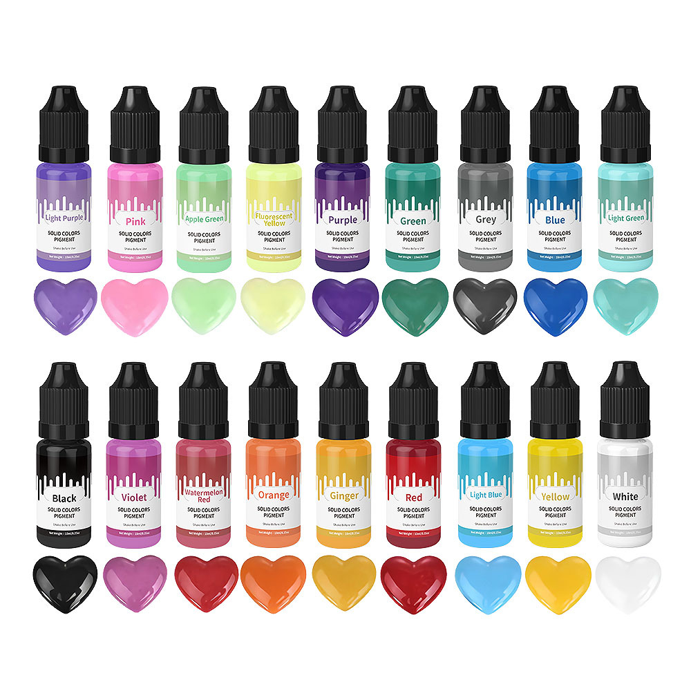 18 colores 10ml Macaron Color  - Resin Jewelry Kit reseña y precio