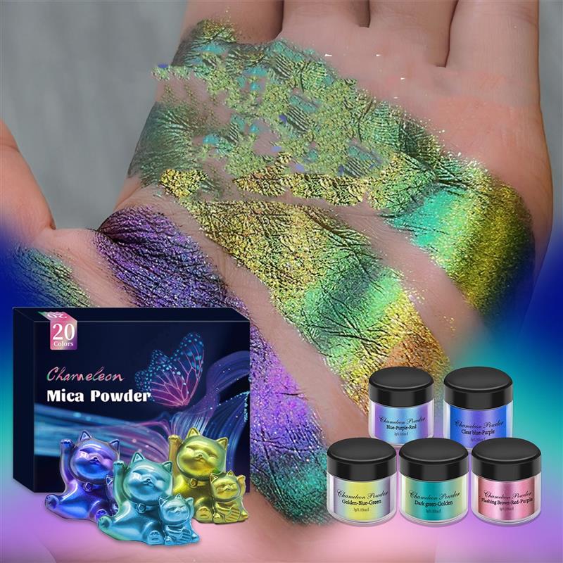Polvo de Mica camaleón, pigmen - Resin Pigment Set reseña y precio